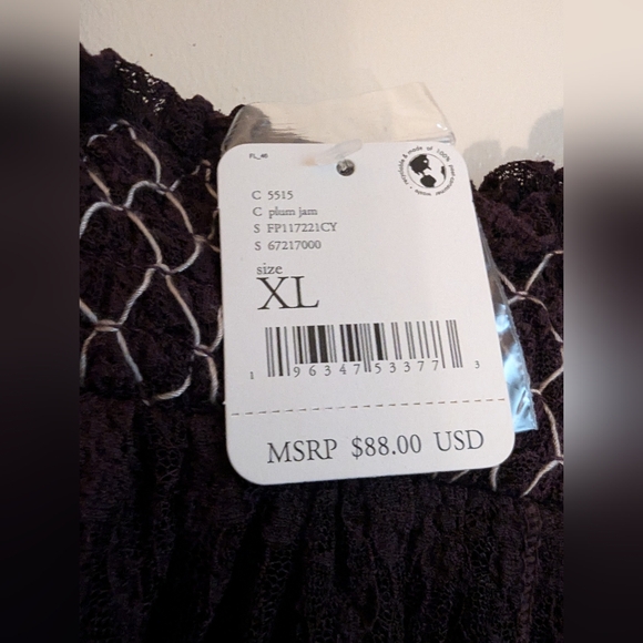 Free People - FP Intimately Rule the World Lace Romper, size XL, NWT - Picture 7 of 7